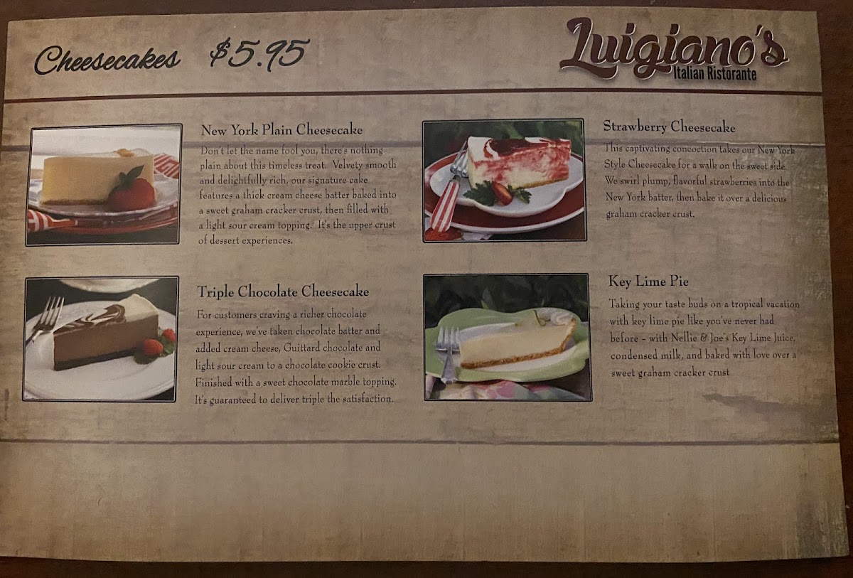 Menu Luigiano's Italian Ristorante-2